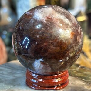 Flower Agate Crystal Sphere!
